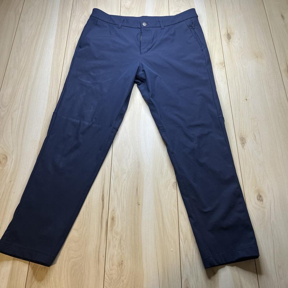 Lululemon Commission Chino Pants Golf Casual Navy Blue Men's Size 34
